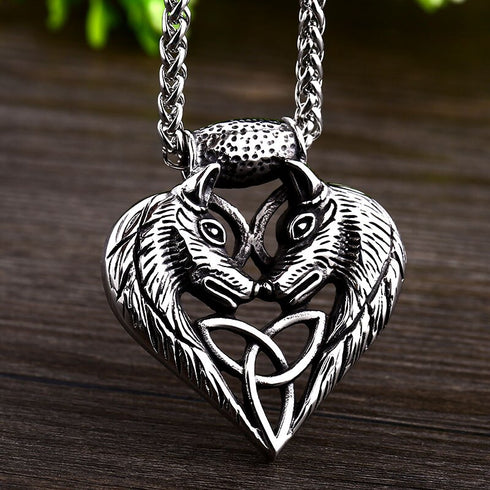 Collier Loup pour Femme (Acier)